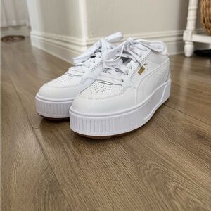 Puma White Sneakers All-White Design Breathable Comfort